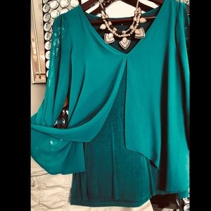 Split Sleeve Chiffon Blouse!!!